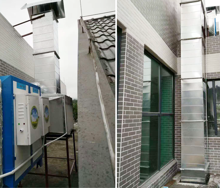 雅安西高速公路管理局單位食堂設備項目排煙系統(tǒng)圖片