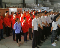 優(yōu)佰特廚房設備公司9月全體員工會順利召開，董事長發(fā)表重要講話