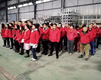 優(yōu)佰特廚房設(shè)備公司2018年1月全體員工會召開，2017年公司成績喜人