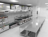 商用廚房設(shè)備公司告訴你食堂廚房工程注意事項